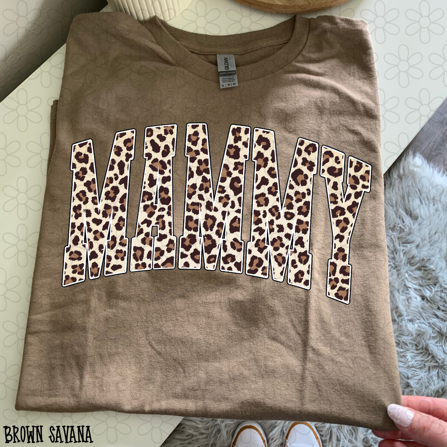 Leopard Varsity Custom Name Completed Tee