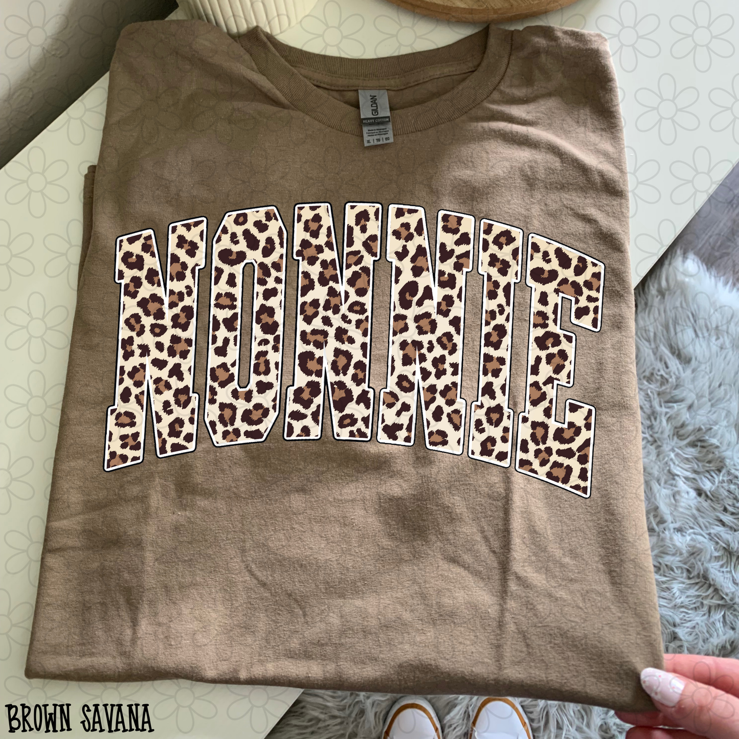 Leopard Varsity Custom Name Completed Tee