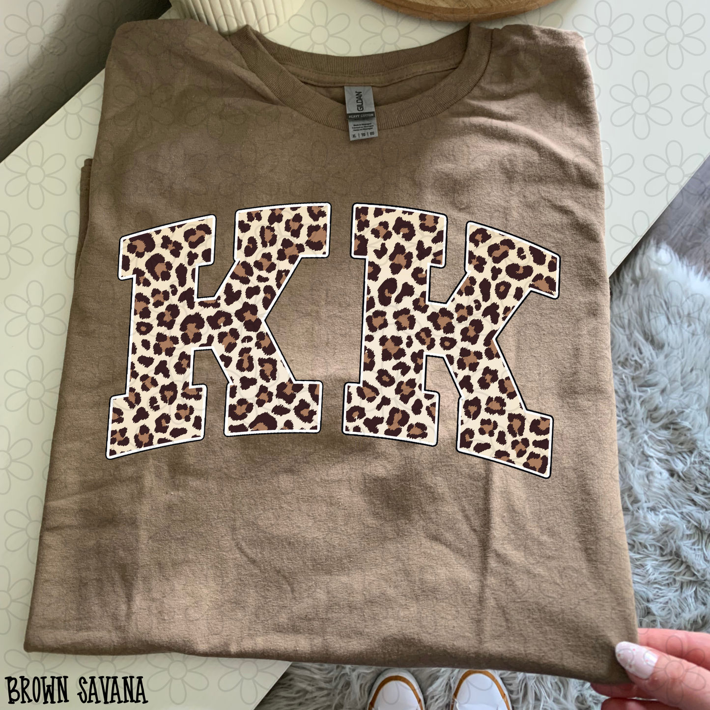 Leopard Varsity Custom Name DTF Transfer