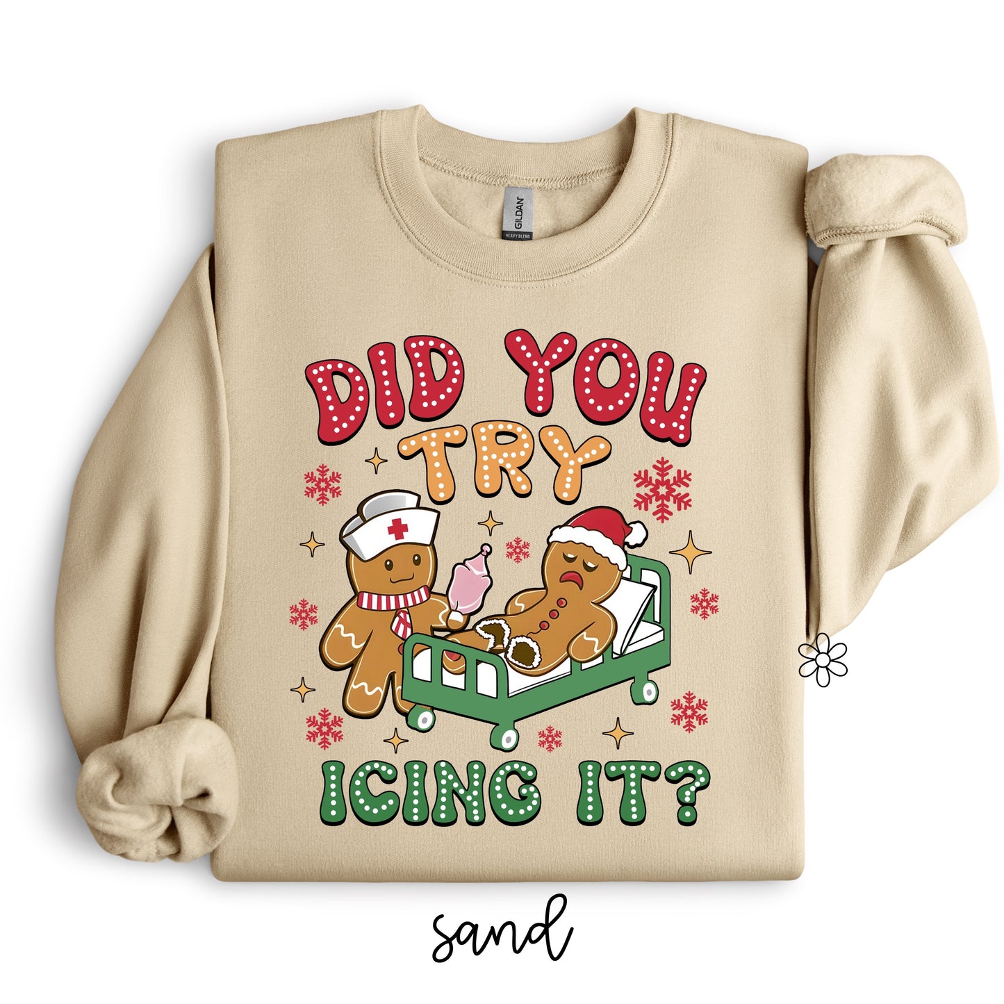 Gingerbread Did You Try Icing It Kids Completed Tee