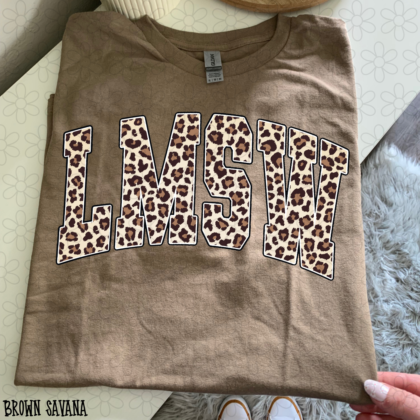 Leopard Varsity Custom Name DTF Transfer