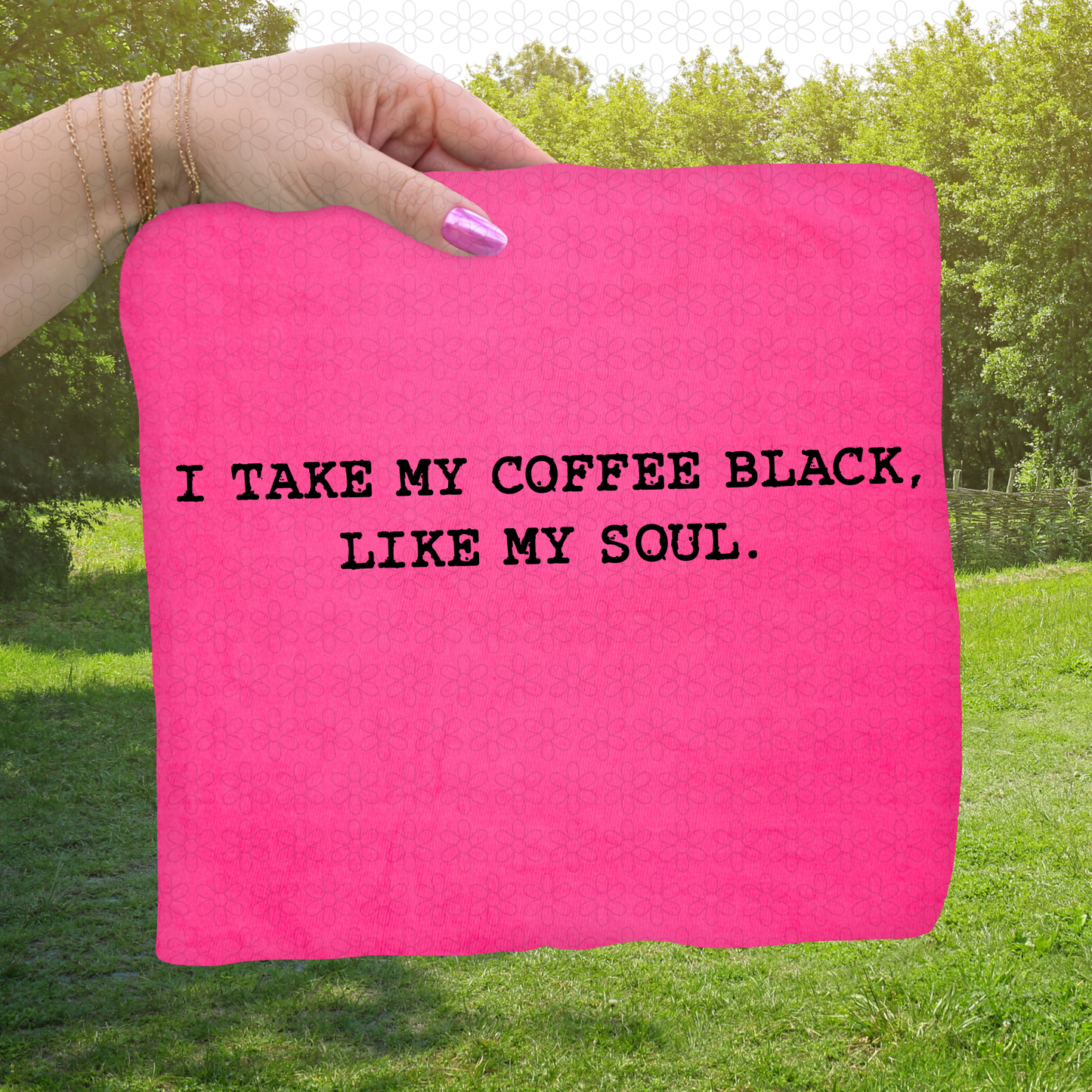 I Take My Coffee Black Like My Soul (Multiple Color Options) Completed Tee