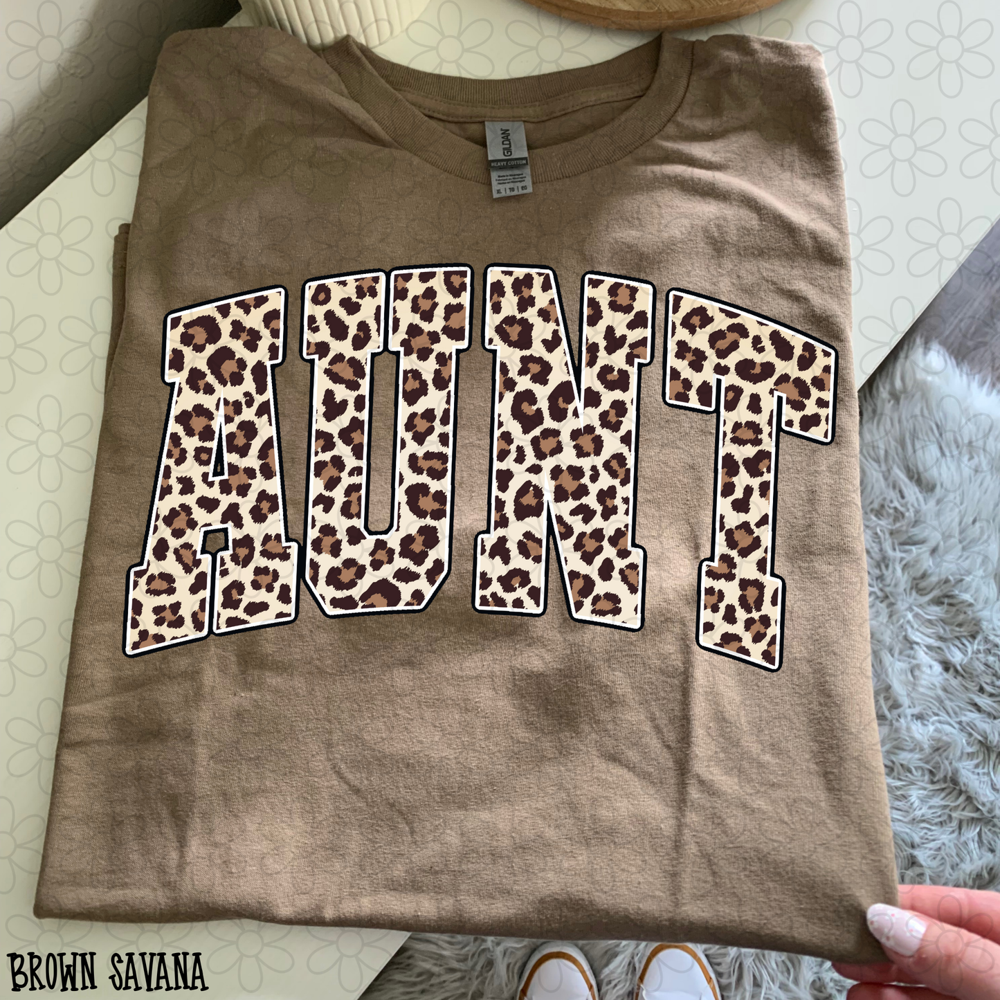 Leopard Varsity Custom Name DTF Transfer