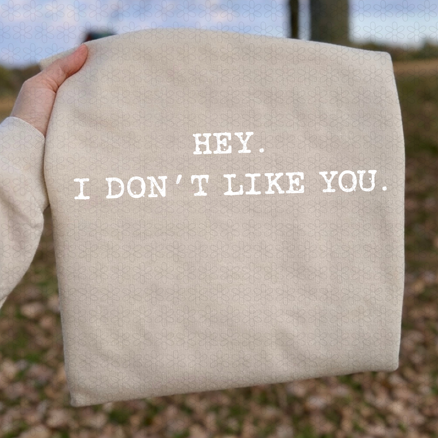 Hey. I Don't Like You (Multiple Color Options) Completed Tee