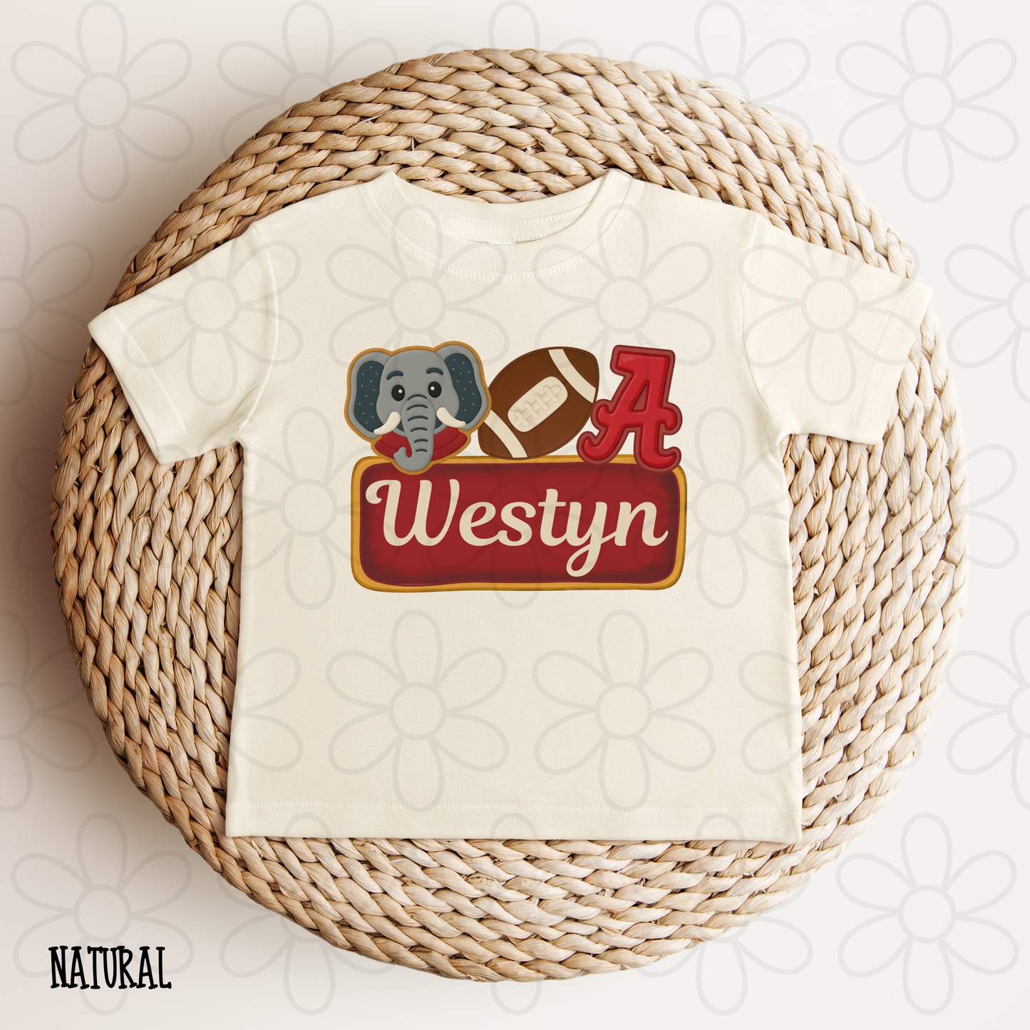 Football Teams Custom Names (Multiple Options) Kids Completed Tee