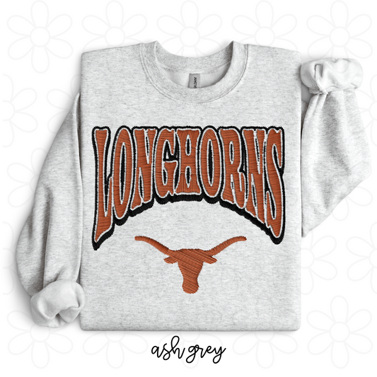 Faux Longhorns Completed Tee