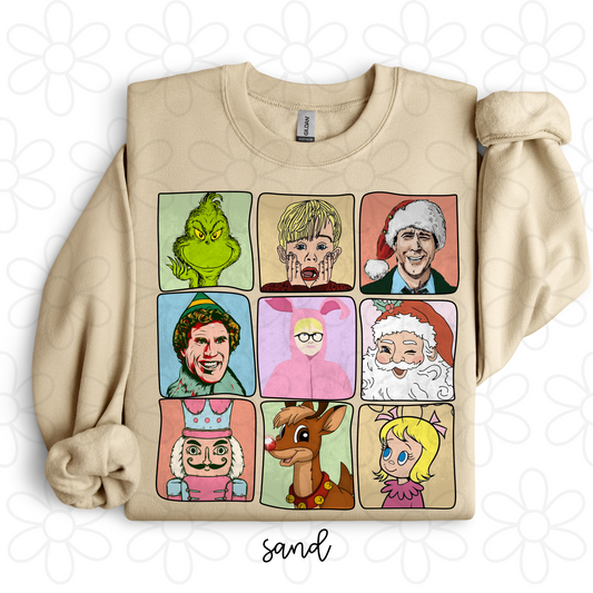 Vintage Christmas Movies Completed Tee