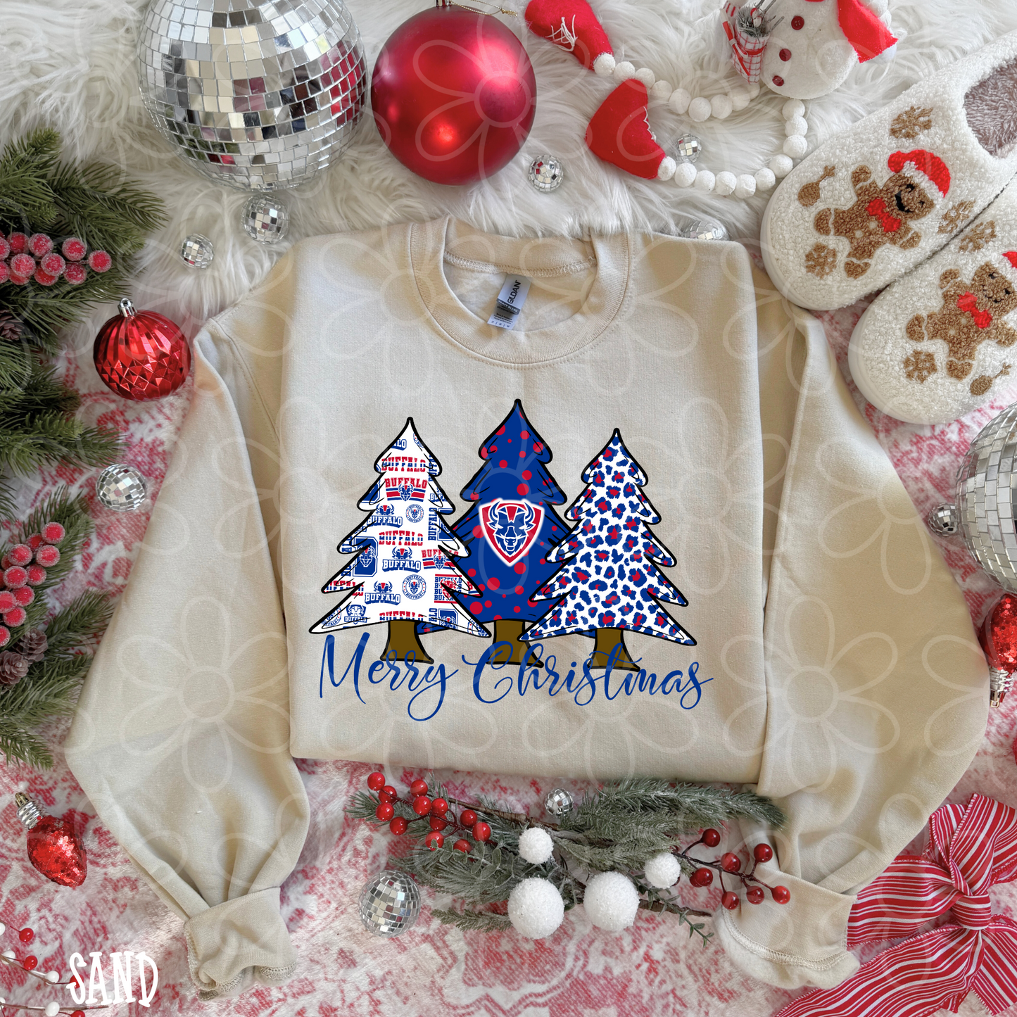 Merry Christmas Sports Team Trees (Multiple Options) DTF Transfer