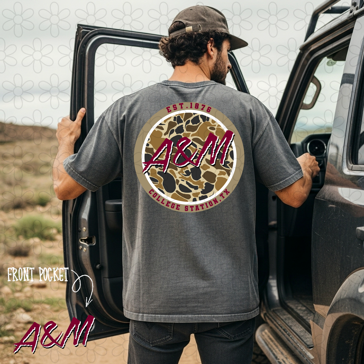 Circle Camo Sports Teams (Multiple Options) DTF Transfer