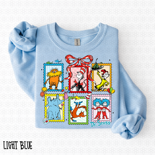 Dr Seuss Stamps DTF Transfer