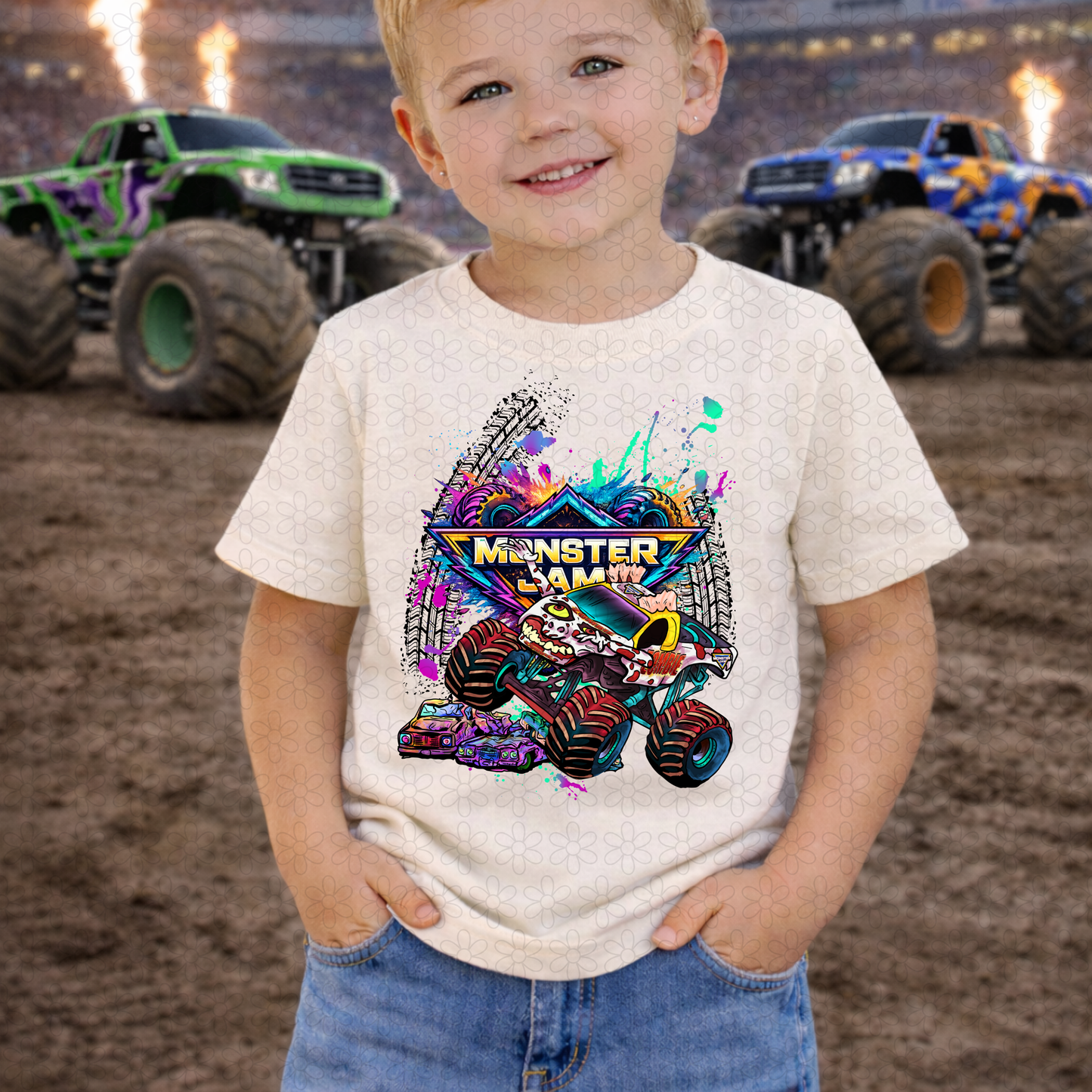 Colorful Monster Jam (Multiple Options) DTF Transfer