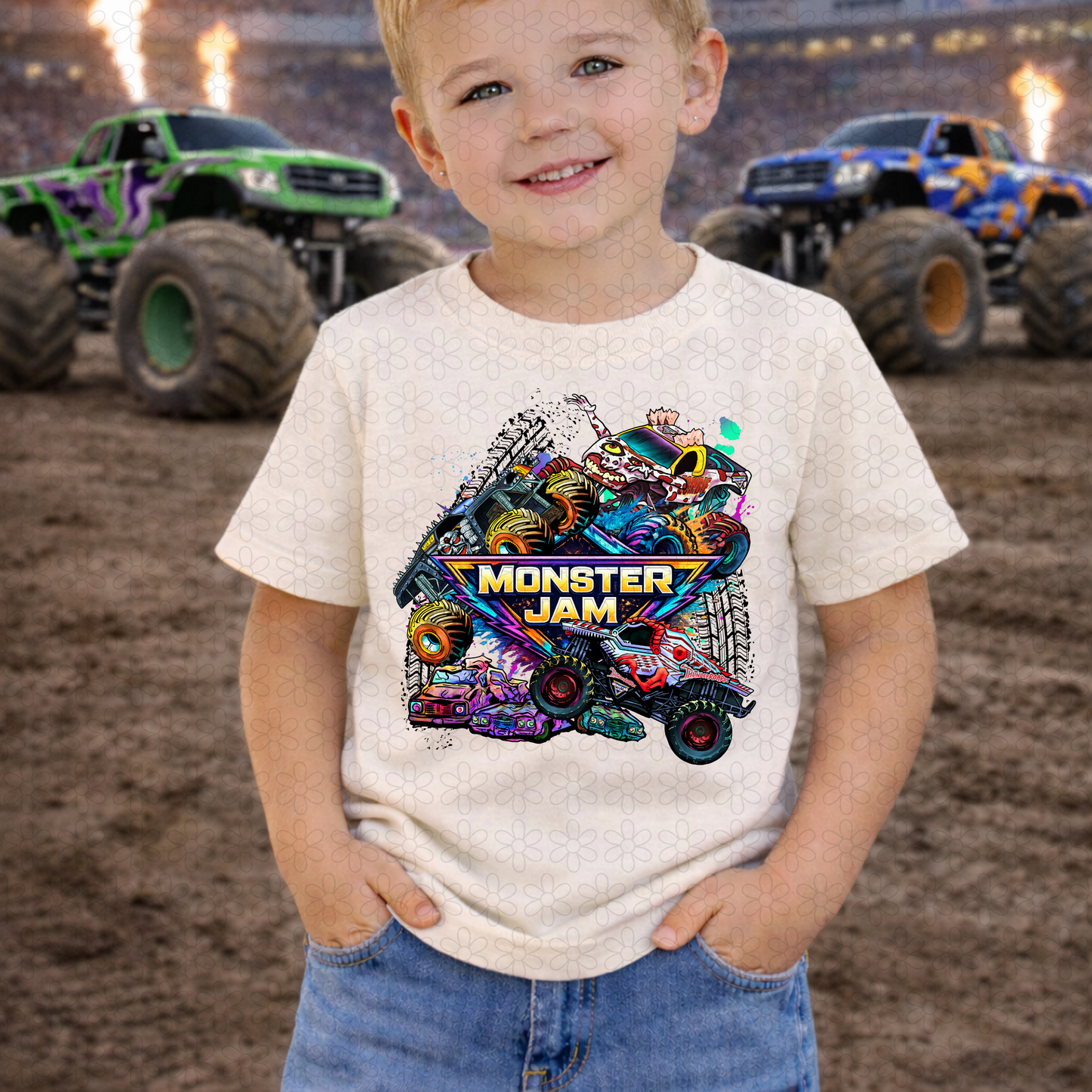 Colorful Monster Jam (Multiple Options) DTF Transfer