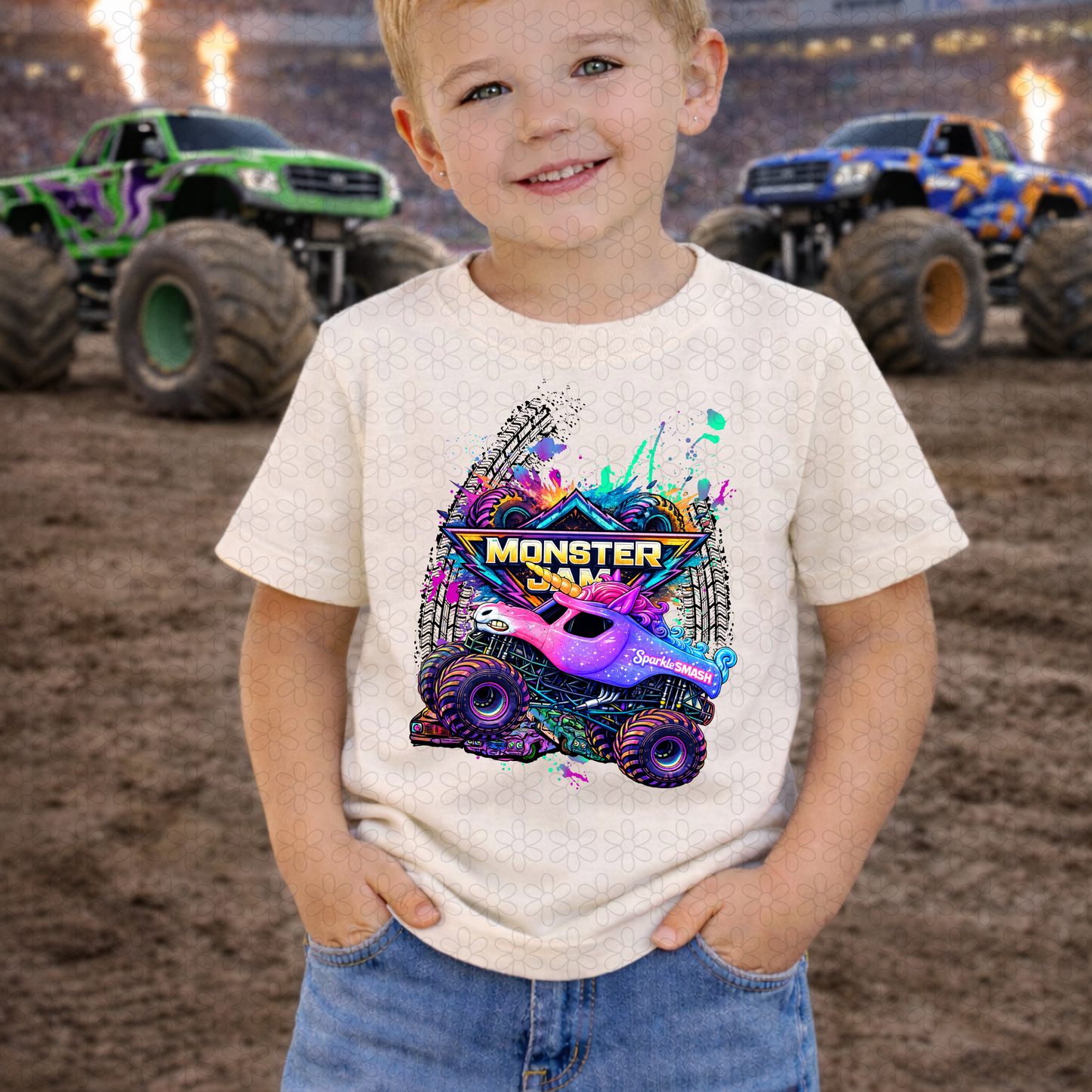 Colorful Monster Jam (Multiple Options) DTF Transfer