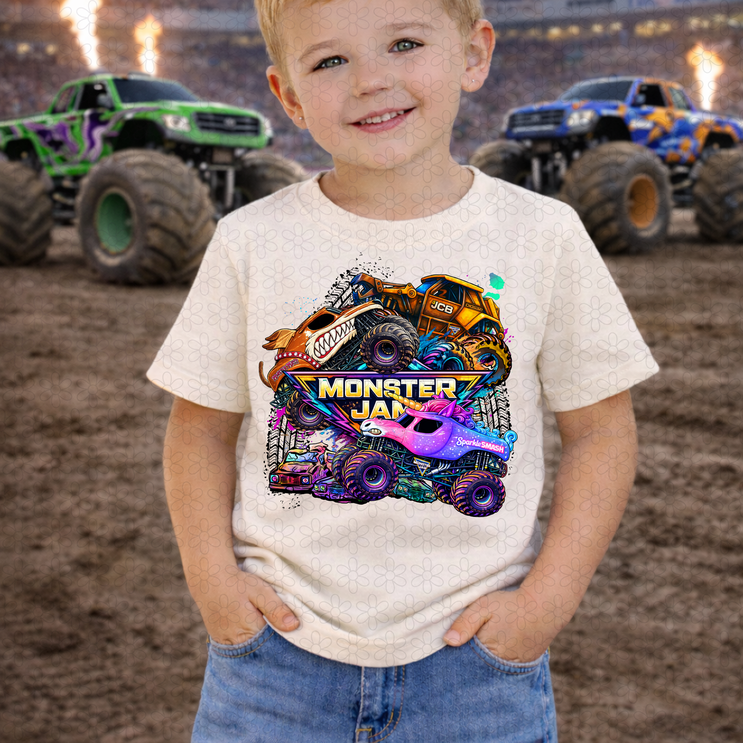 Colorful Monster Jam (Multiple Options) DTF Transfer