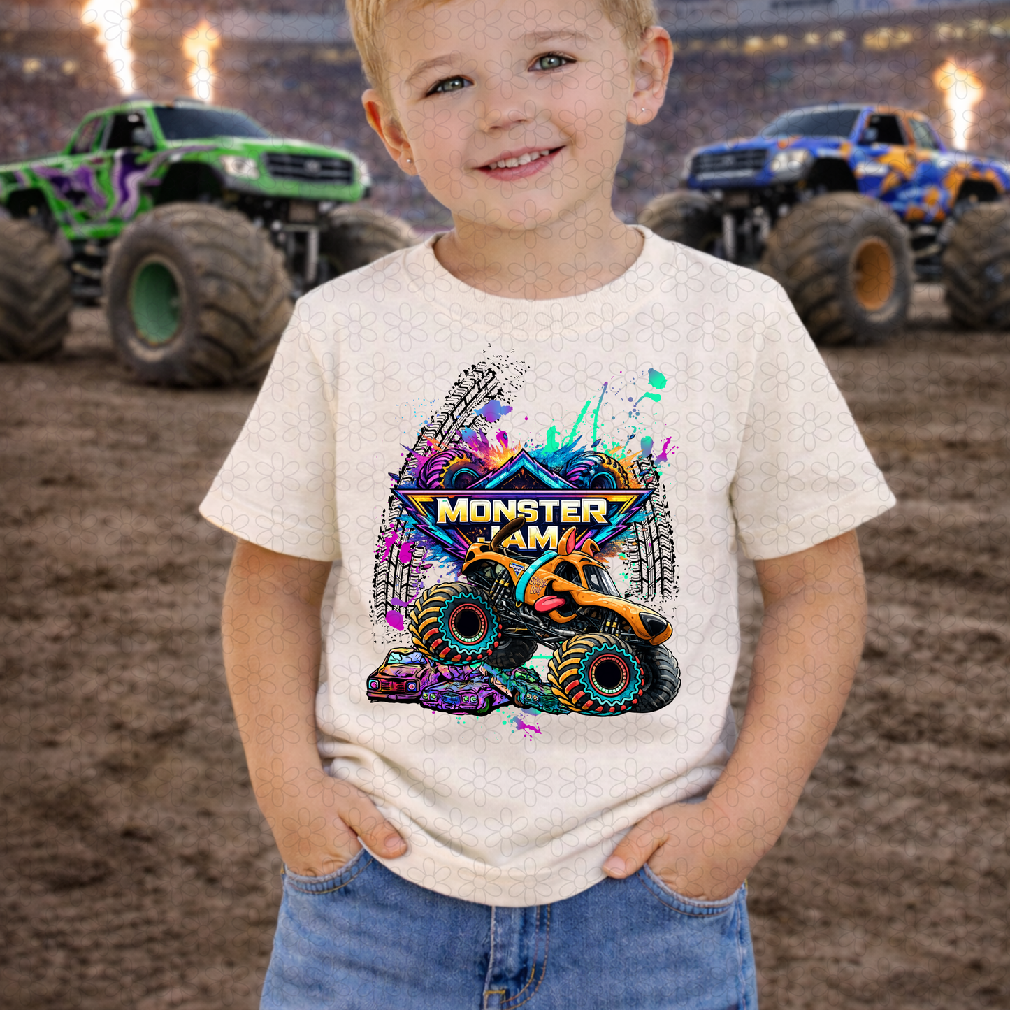 Colorful Monster Jam (Multiple Options) DTF Transfer