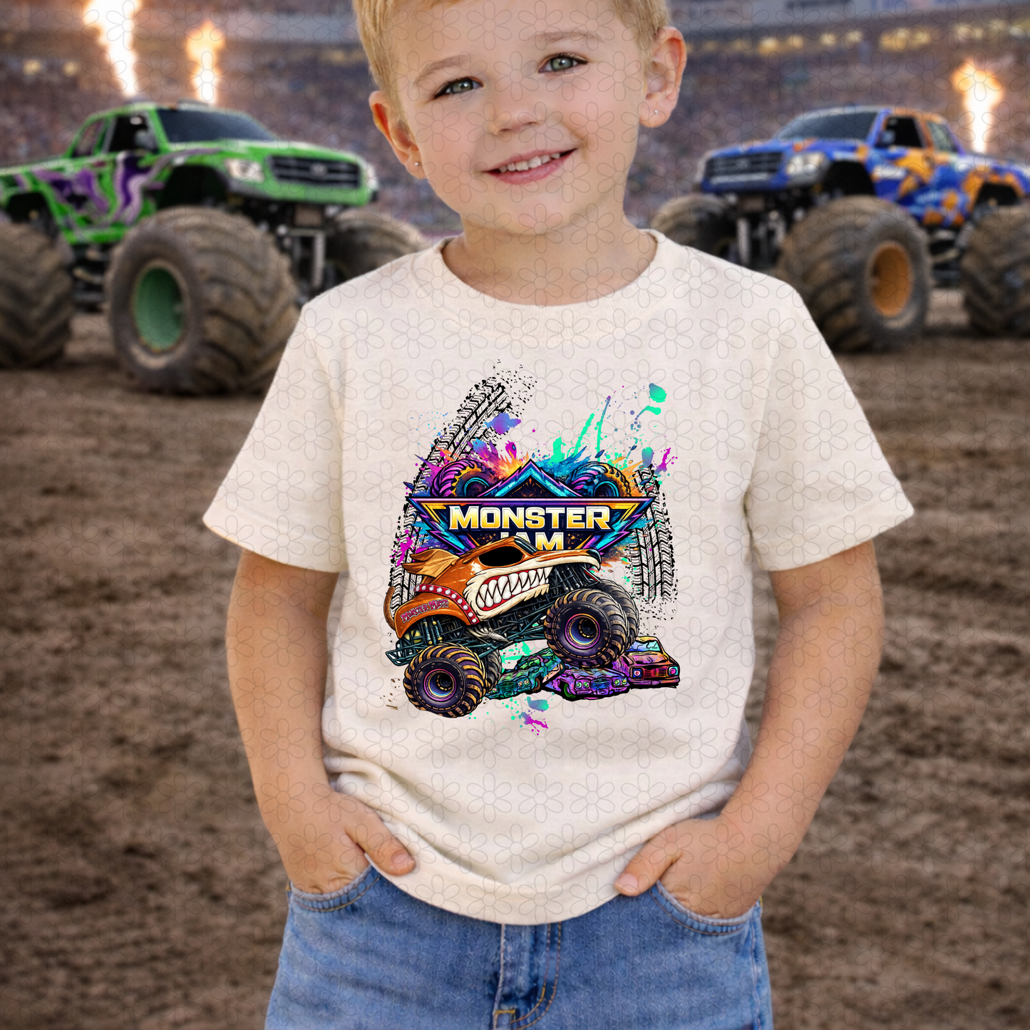 Colorful Monster Jam (Multiple Options) DTF Transfer