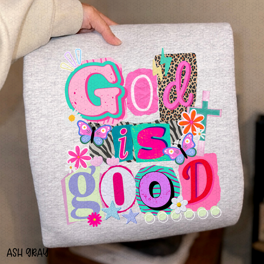 Retro God Is Good DTF Transfer