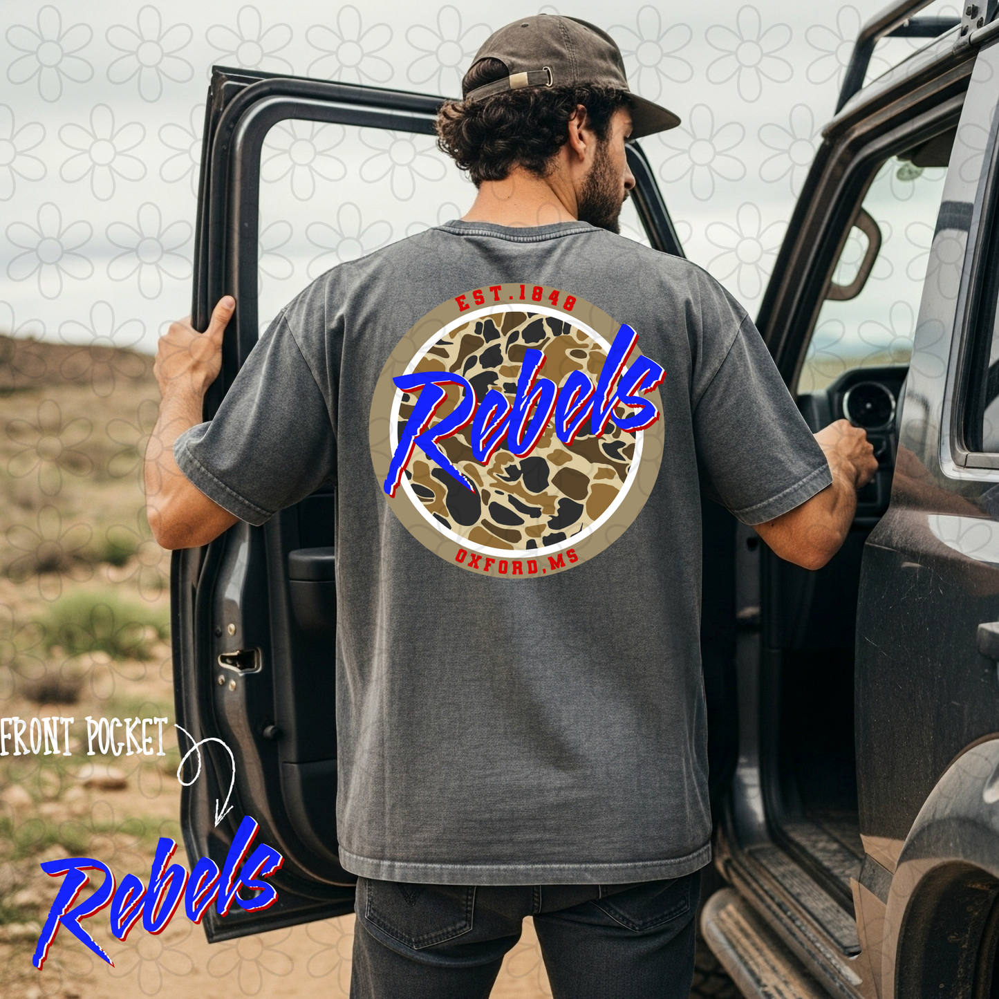 Circle Camo Sports Teams (Multiple Options) DTF Transfer