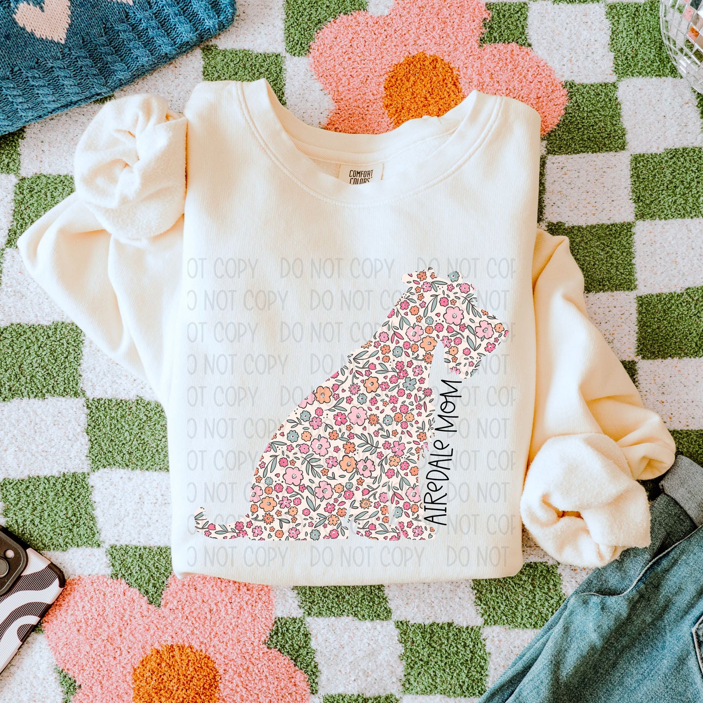 Dog Floral  ( Multiple Options NO CUSTOMS )DTF Transfer