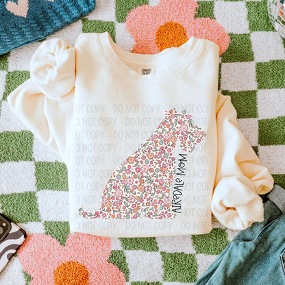 Dog Floral  ( Multiple Options NO CUSTOMS )DTF Transfer