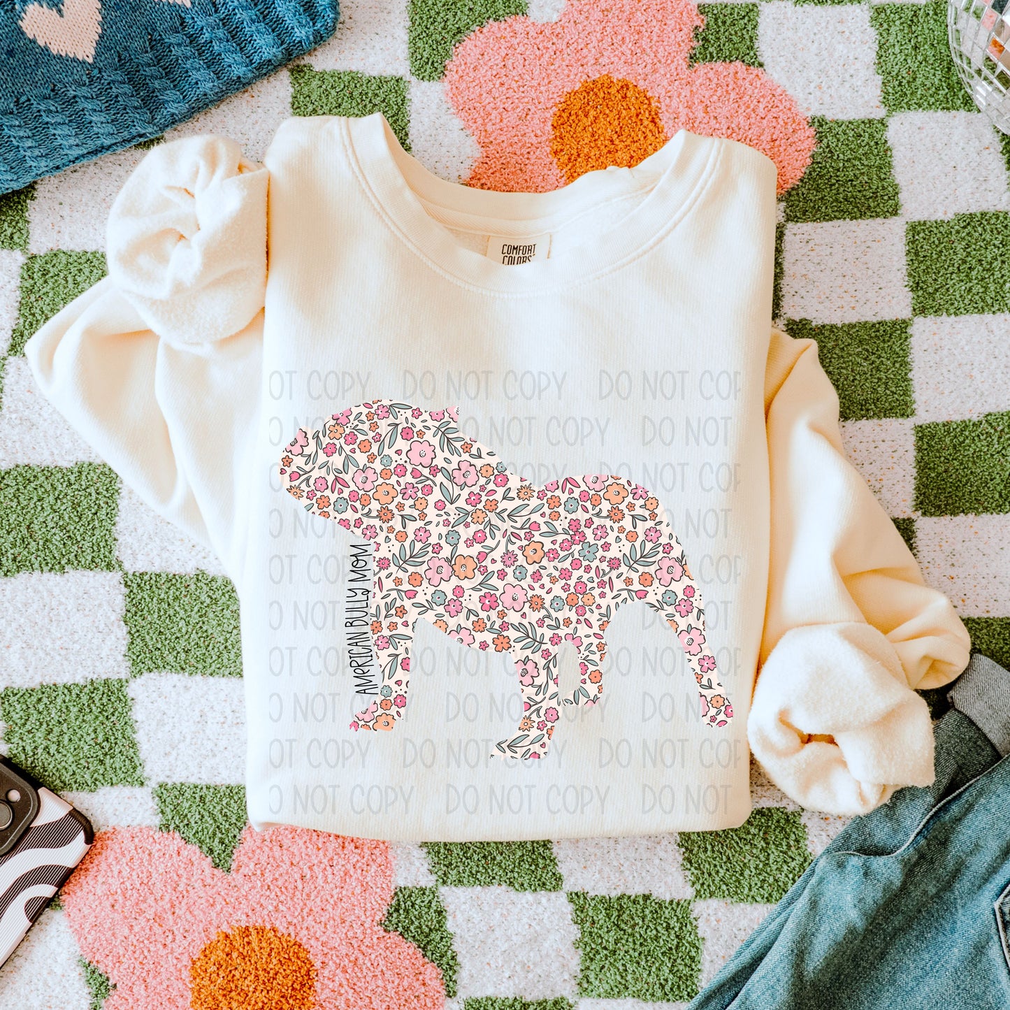 Dog Floral  ( Multiple Options NO CUSTOMS )DTF Transfer