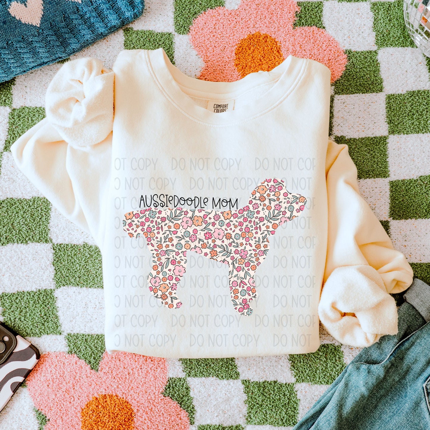 Dog Floral  ( Multiple Options NO CUSTOMS )DTF Transfer