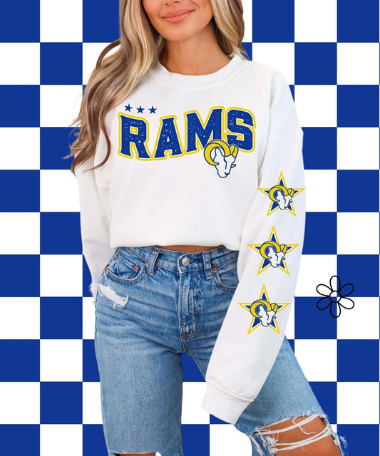 ‘Rams’ Star Sleeves ⭐️ DTF Transfer
