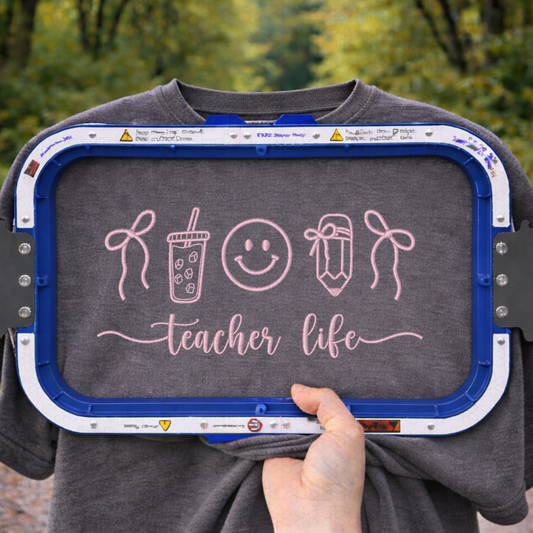 Teacher Life Embroidery