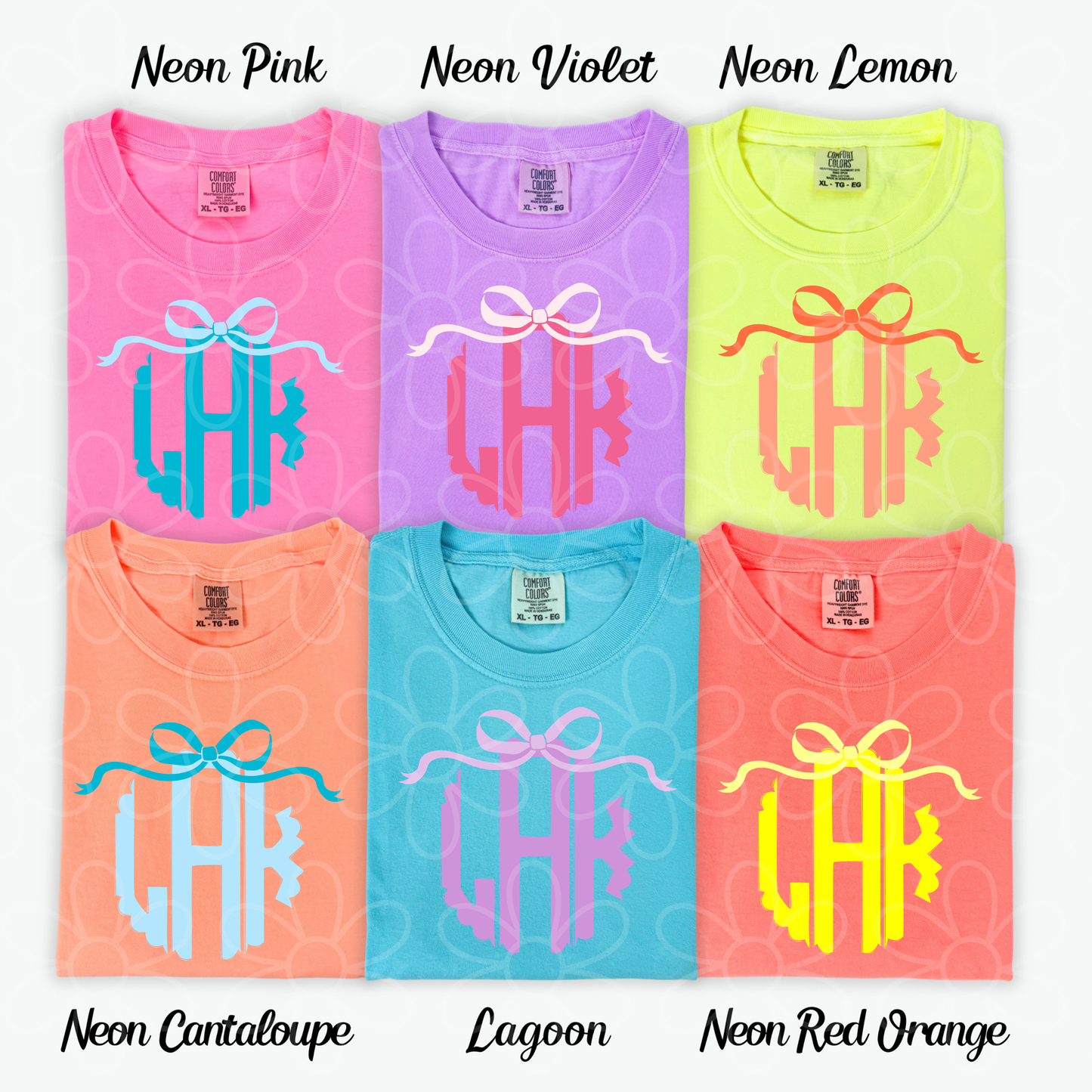 Custom Monogram Colorful  DTF Transfer
