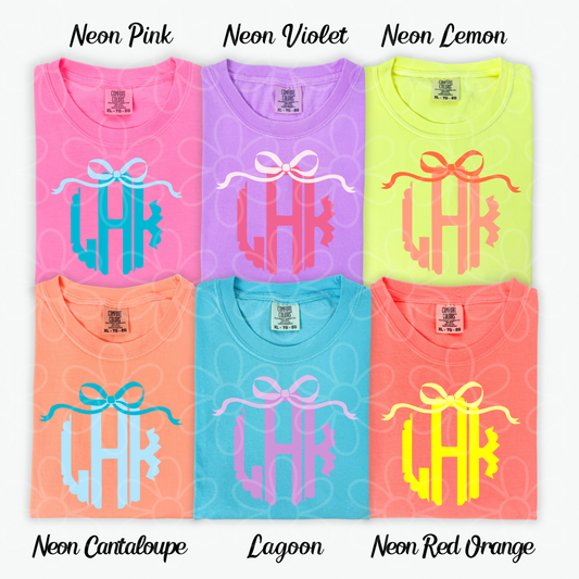 Custom Monogram Colorful  DTF Transfer