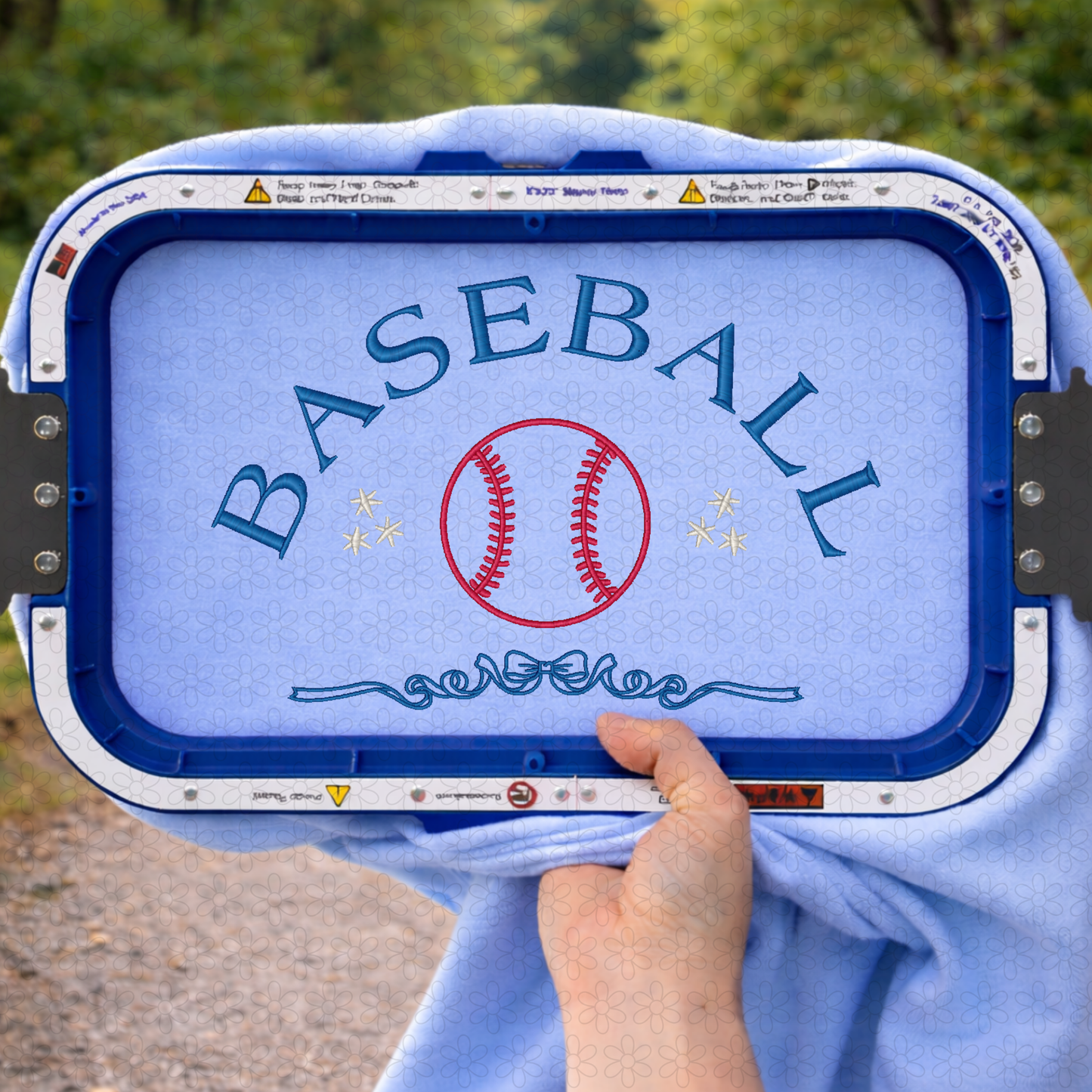 Baseball Coquette Embroidery