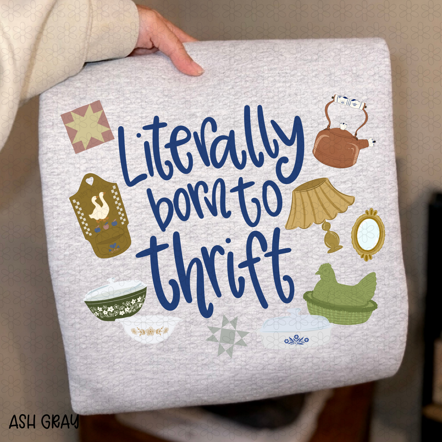 Literally Born To Thrift DTF Transfer