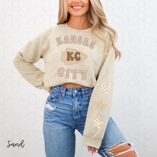 Kansas City Leopard Print Completed Tee