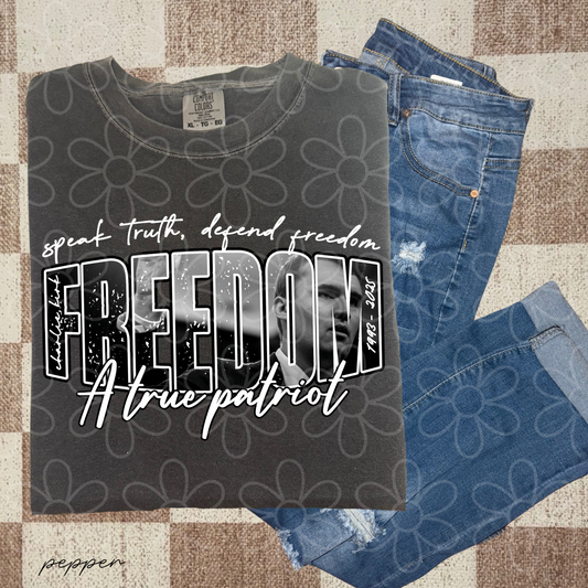 Speak Truth, Defend Freedom Completed Tee