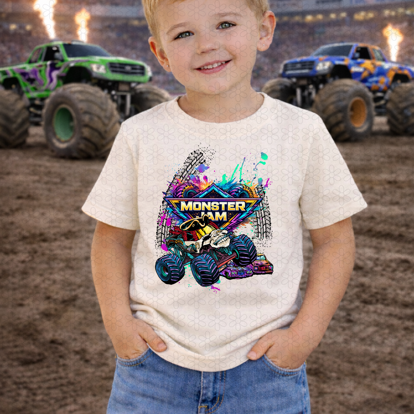 Colorful Monster Jam (Multiple Options) DTF Transfer