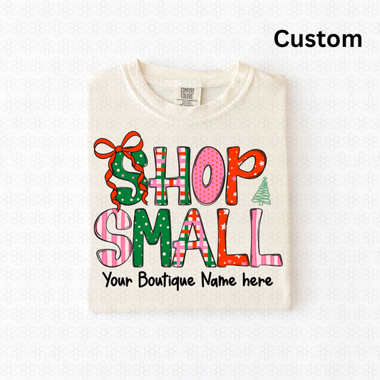 Custom Christmas Shop Small DTF Transfer