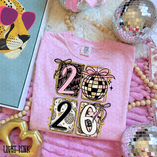 2026 Stacked Disco Ball DTF Transfer