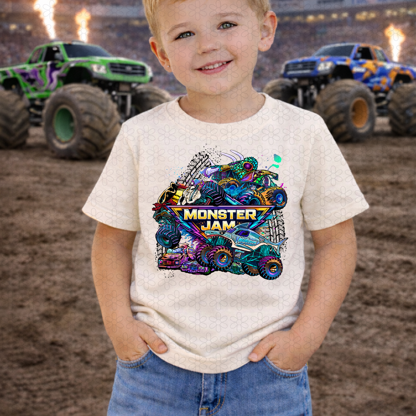 Colorful Monster Jam (Multiple Options) DTF Transfer