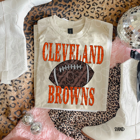 Lace Football Teams (Multiple Options) Completed Tee