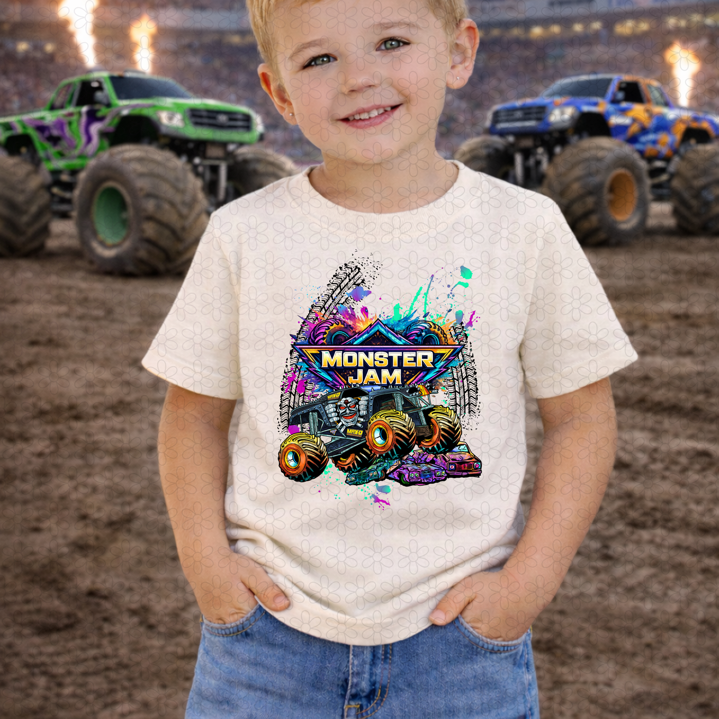 Colorful Monster Jam (Multiple Options) DTF Transfer