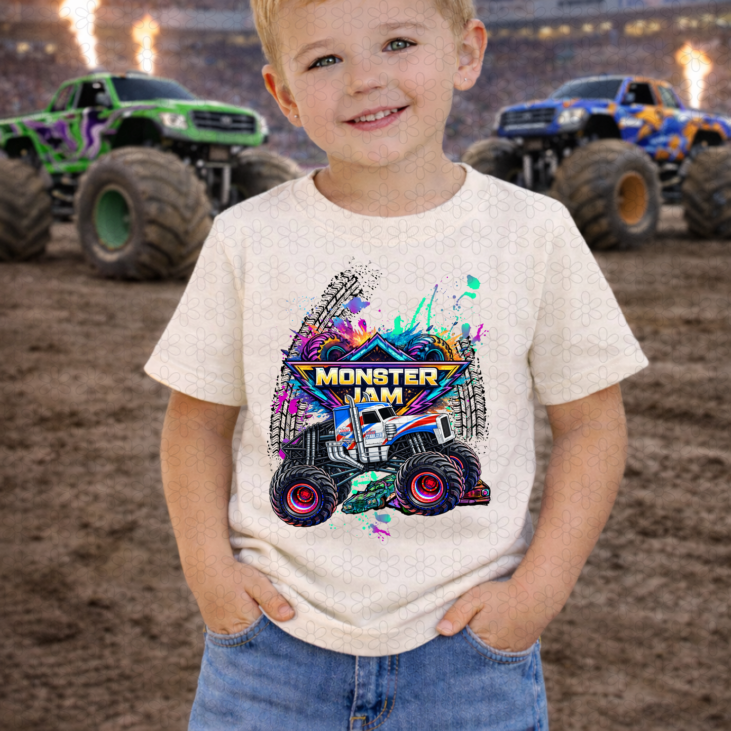 Colorful Monster Jam (Multiple Options) DTF Transfer