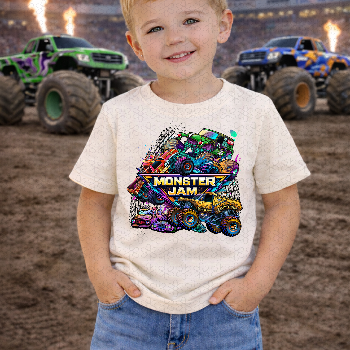 Colorful Monster Jam (Multiple Options) DTF Transfer