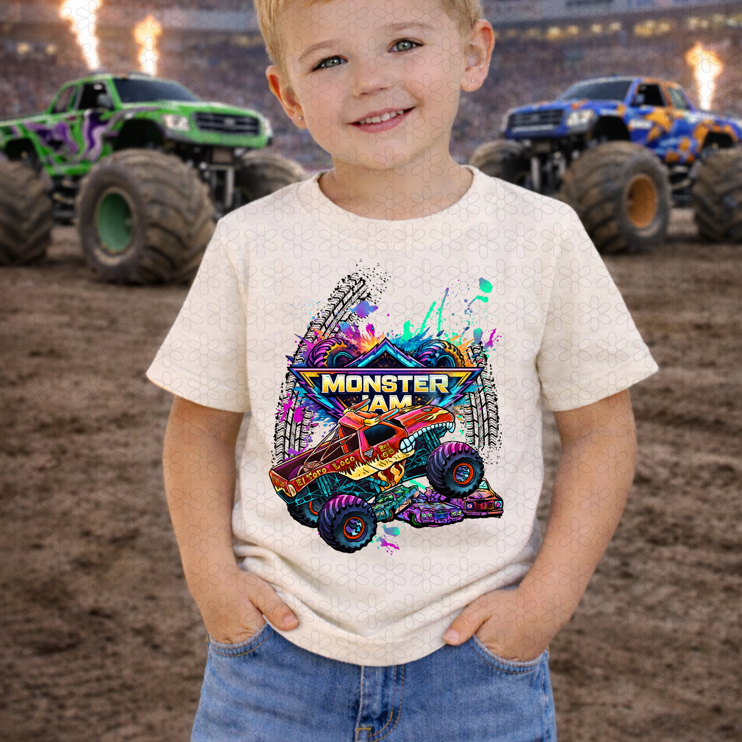 Colorful Monster Jam (Multiple Options) DTF Transfer