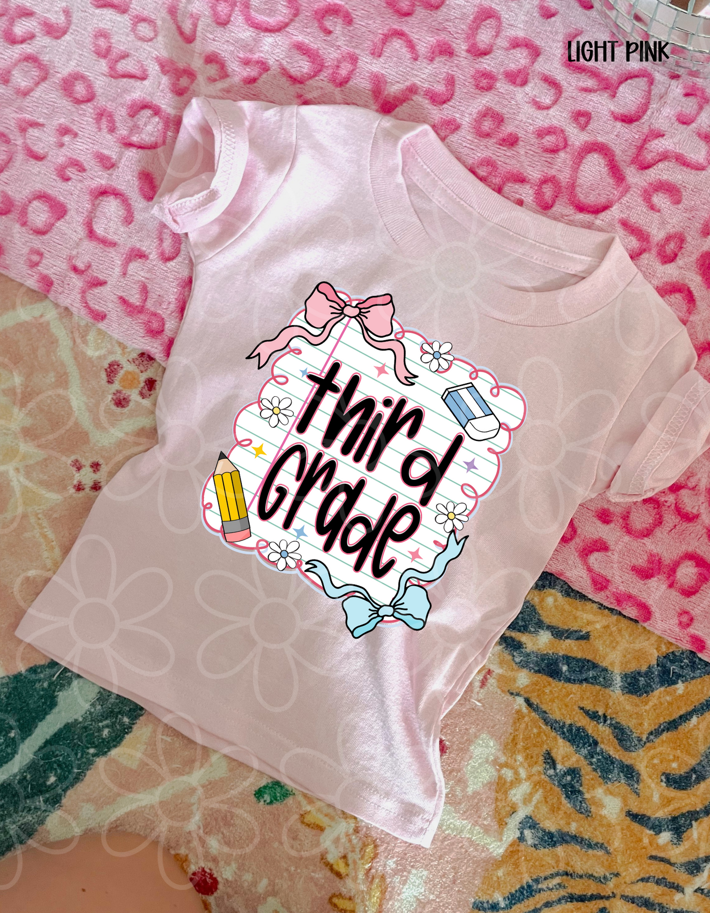 School Grades Coquette (Multiple Options) Completed Tee