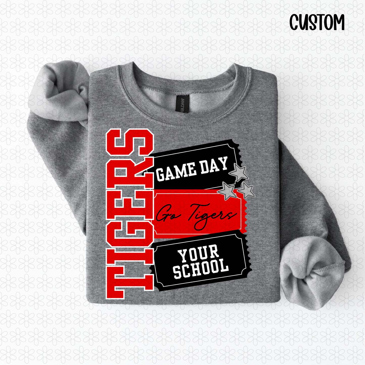 Game Day Tickets CUSTOM ANY COLORS DTF Transfer
