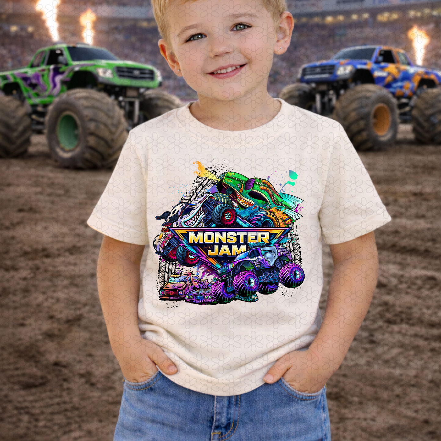Colorful Monster Jam (Multiple Options) DTF Transfer
