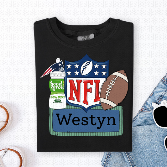 Custom Name Juice Patriots Completed Tee
