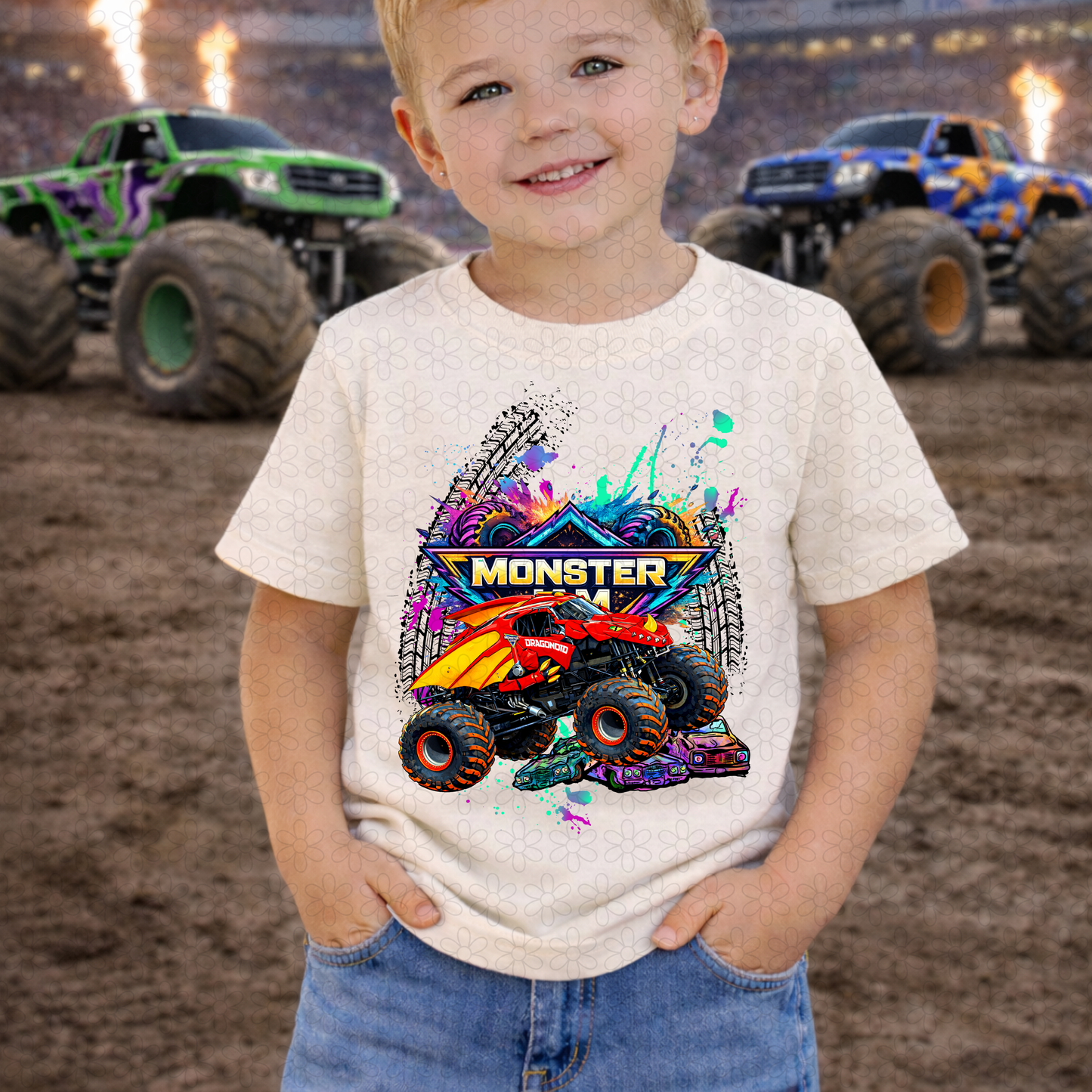 Colorful Monster Jam (Multiple Options) DTF Transfer