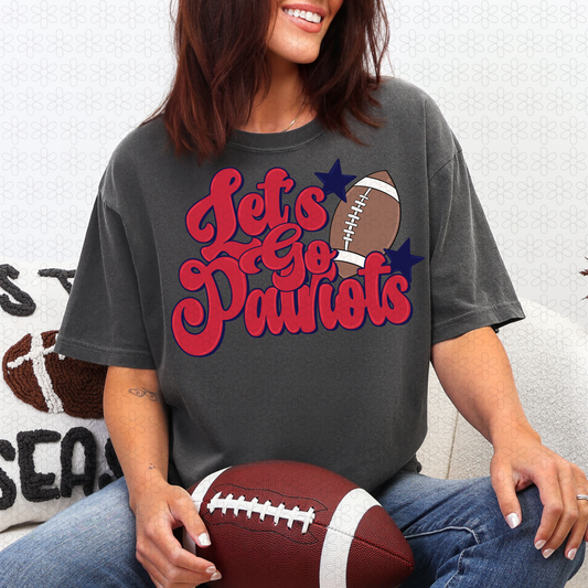 Let's Go Patriots Completed Tee