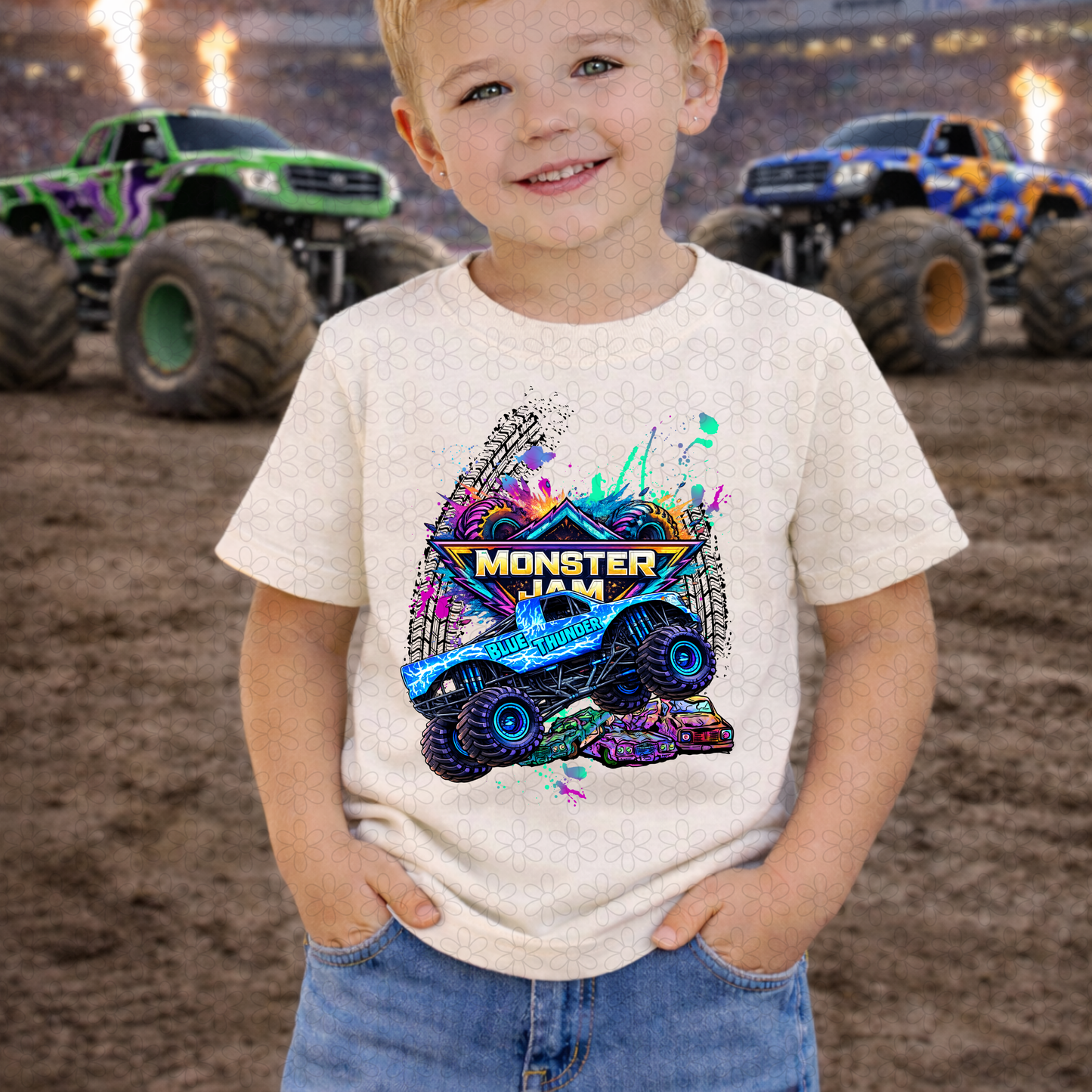 Colorful Monster Jam (Multiple Options) DTF Transfer